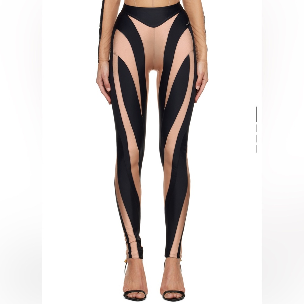 Mugler size 36 spiral legging never worn